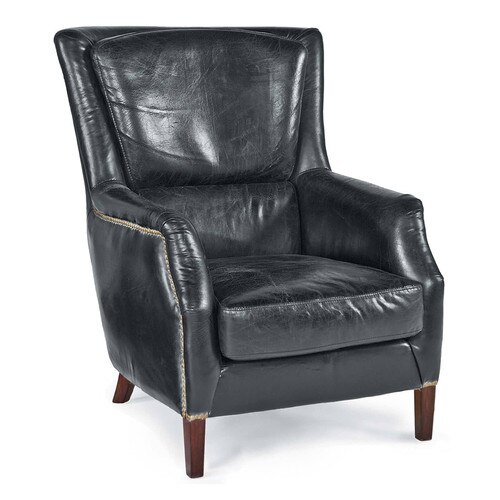 Leather Garconniere Chair